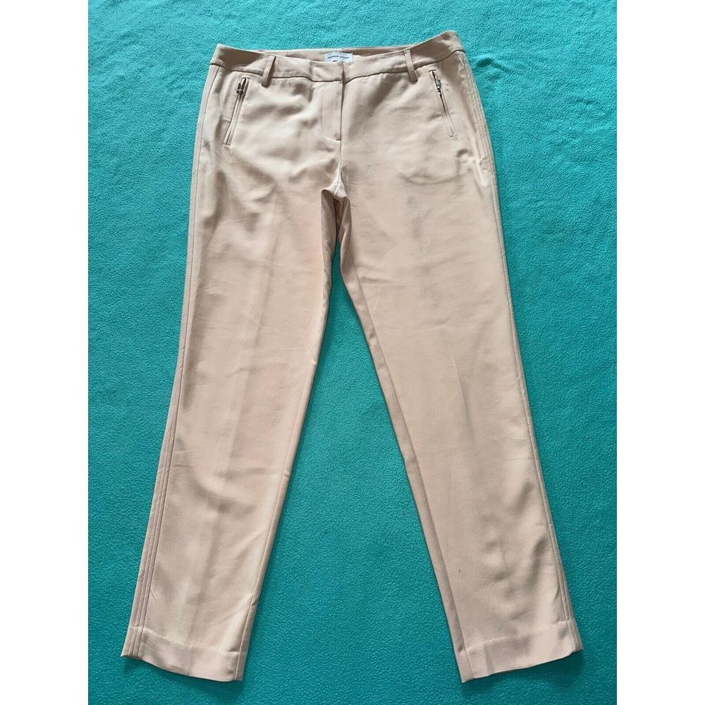 Adrienne Vittadini Women's Casual Dress Pants Zipper Pockets‎ Dusty Mauve Pink 8